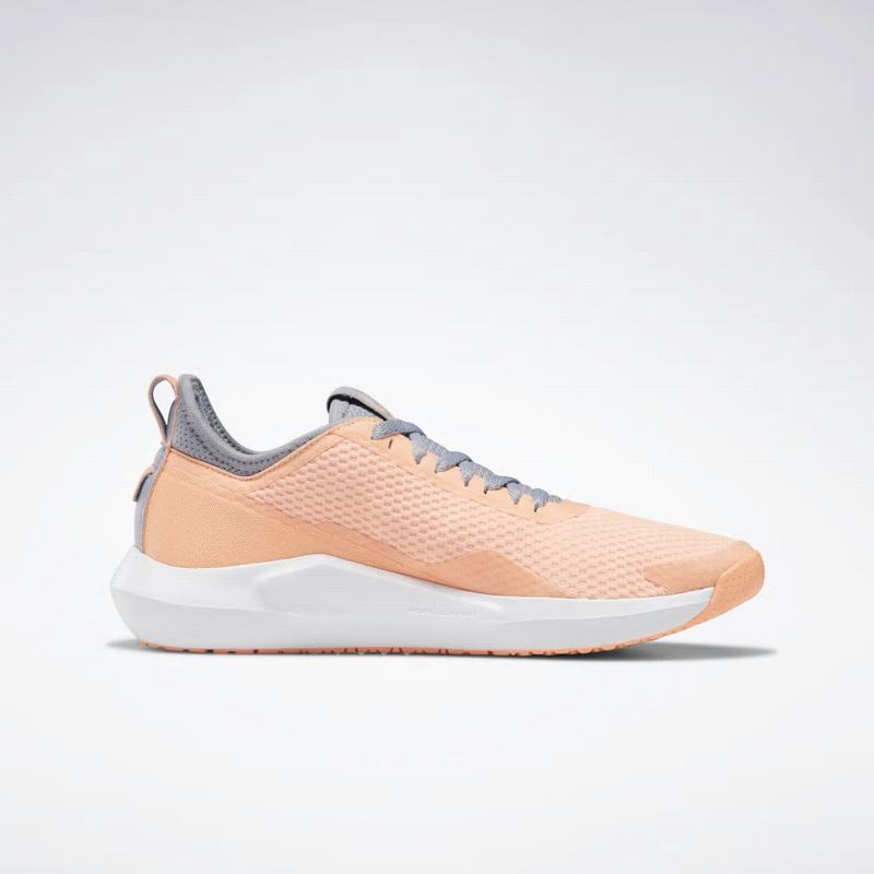 Adidasi Alergare Reebok Interrupted Sole Dama Gri/Albi/Portocalii Romania AE9697MT